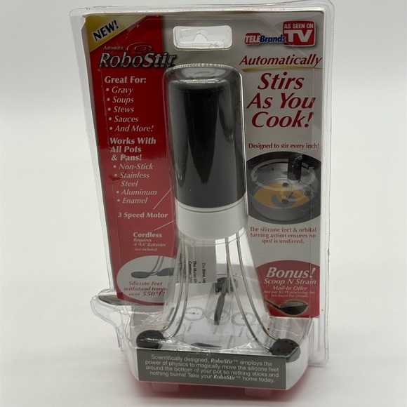 Robo Stir Automatic Pot Stirrer 3-Speed Cordless Non-Stick As Seen On TV - Picture 3 of 5